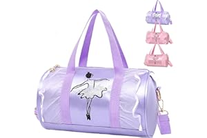 XIEXIESHER Sac de Danse de Ballet pour Fille, Sac de Danse Classique Fille, Sac à Bandoulière pour Enfants, Sac bandoulière Danse Cadeau de Noël Fille