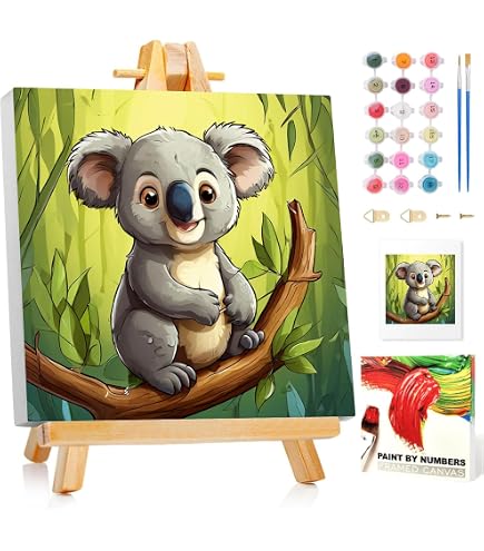 Gutluz Peinture par Numéros Dragon avec Cadre pour Enfants à partir de 6-10 ans - Activité Artistique pour Filles et Garçons