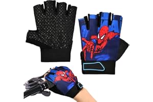 XIAGAW Children's Cycling Gloves, Climbing Gloves, Cartoon Cycling Gloves, Children, Cycling Gloves, Fingerless, Gloves Children for Cycling, Climbing, Skateboarding