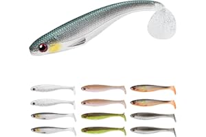 TRUSCEND Esche Da Pesca Per Bass Trota Crappie Versatile Paddle Tail Swimbaits Superb Esche Da Pesca In Plastica Morbida Freshwater Saltwater Bass Walleye Esca Da Pesca Regali Per Gli Uomini