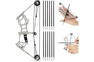 HNZMDY Compound Bow and Arrow Set for Adult Teens Youth for Outdoor Indoor Shooting Target Practice Small Sports Games