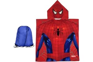 MARYPATY Toalla Playa Niña Bebe de Baño con Capucha, Toalla Poncho Niño Toalla Infantil de Playa Toalla de Microfibra Poncho y Bolsa de Cordó, Surf para Baño Piscina Playa Niños de 2 a 8 Años (Estilo 10)