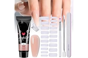 CUTIOLLY Poly Gel Nägel Set,Poly Nagelgel Set,Polygel Starter Set,Poly Extension Nagelgel Starter Set,Nagelverlängerung Gel Set,Nail Art Design Geeignet für Anfänger