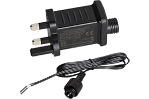 NEWNEN 4.5V LED Transformer Replacement:String Lights Indoor-Outdoor Power Adapter 1A Class 2 Power Supply with 2 Meters Extension Cable-Waterproof IP44 for LED Lights and more Devices