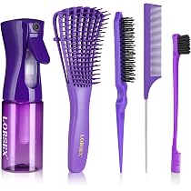 Flomiara 8-teiliges Haarbürsten-Set Mit Sprühflasche – Für Lockiges & Natürliches Haar (3a-4c)