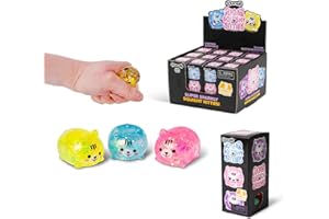 Tobar SCRUNCHEMS Diddy Squishy Kitties Stress Squishball Toy - 3 Pack, Multiple Colours