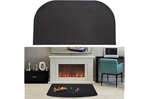 MHWGO Tappeto Ignifugo per Camino, Parascintille per Camino, Antiscivolo Tappeto Ignifugo per Camino, tappetino ignifugo in fibra di vetro a 2 strati, Tappetino protezione per stufa e camino 63 x 99 cm