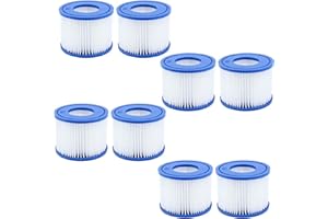 GAODA Lot de 8 Cartouches filtrantes pour Bestway Flowclear - pour Lay-Z-Spa Miami Vegas - Taille 6-58323
