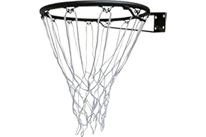 Big Game Hunters Netball Hoop Official Regulation Size Ring with Net for Children and Adults - Wall Mounted Netball Hoop