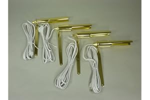 ‎DAPO 4x Wand- Bildleuchten Farbe messing, E14-25Watt Allzweckleuchte Beleuchtung für Regale,Bilder