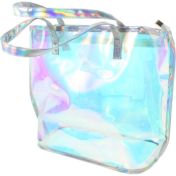 Durchsichtige PVC Tasche Groß - Transparente Handtasche Für Festival & Reise