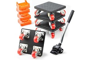 ‎STIMMUNGS 4 Stück Möbel Transportrollen Set mit Lastenheber für Umzug Schwere Möbel 400KG Rollen für Möbelheber,360 Grad drehbar RadsMöbelrollen Schwerlast mit möbelroller transportroller