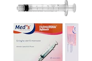 FARMAC-ZABBAN 100 Siringhe monouso sterili da 2,5 ml attacco LUER LOCK - Siringa sterile senza ago
