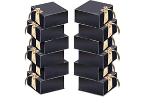 Goomp Boite Cadeau,20PCS Boîtes Cadeaux avec Couvercles 20 x 20 x 10 cm Boîtes Cadeaux Vide pour Cadeaux,Fête,Anniversaire,Mariage