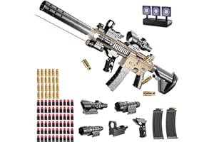 LXWINNER Pistola giocattolo per bambini,pistola con proiettili morbidi M416,blaster giocattolo in schiuma,pistola giocattolo per adulti e bambini dai 14 anni in su (Nero e giallo)