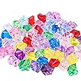Promote Trader Pack of 100 Gram Multicolor Acrylic Diamonds Faux Crystals for Home Decor Stones Decorative Stones for Aquarium Fish Tank Landscaping Vase Fillers (Multicolor)