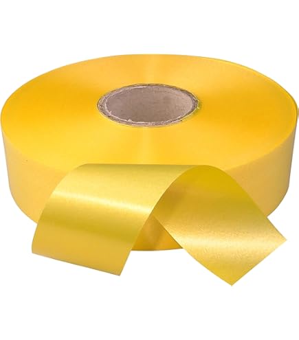 Nastro Per Feste Giallo 50mm X 100m | Per Decorazioni E Eventi | Marca Brizzolari