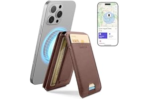 SURITCH Wallet Compatible with MagSafe, NFC Card Holder with RFID Blocking, brown
