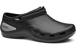 Toffeln AktivKlog Clogs – Lightweight, Comfortable, Breathable, Slip Resistant, Theatre Clogs - Shock Absorbing Anti-Static Materials, Microfibre Insole, Perfect for Nurses & Doctors