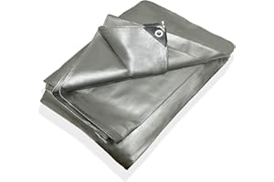 BOP GARDEN Telo impermeabile da Esterno 6x12 mt 260 gr/m² | Telone Occhiellato In Polietilene Rinforzato Antistrappo con Occhielli Antiruggine, Angoli Rinforzati e Corda Perimetrale