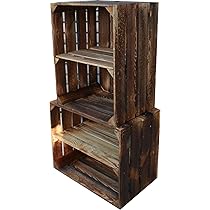 Set 9 Scatole Legno Vintage 40x30x25 Cm - Senza Fondo, Per Vino, Frutta E Decorazione - Foto 9