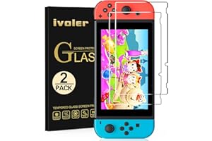 iVoler Pellicola Vetro Temperato per Nintendo Switch, Pellicola Protettiva Protezione per Schermo per Nintendo Switch, 2 Pezzi
