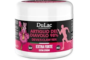DULÀC FARMACEUTICI 1982 Dulàc, Artiglio del Diavolo 98% Gel Forte 500 ml, Gel Artiglio del Diavolo Forte con Zenzero, Mentolo e Curcuma, Sollievo Pelle Stressata per Sforzi Muscolari e Articolari Intensi, Made in Italy