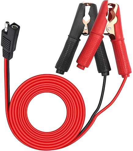 YETOR Pince Crocodile Pour Batterie SAE à Dégagement Rapide Avec Pince Crocodile De