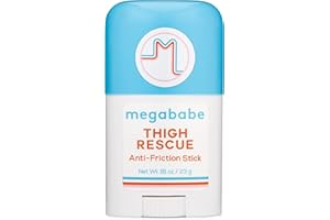 Megababe Mini Thigh Rescue Anti Chafe Stick – matowy, naturalny, przeciwzapalny, nawilżający, granat, do wszystkich rodzajów skóry, 1 sztuka