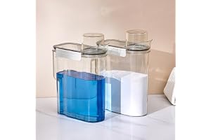 Ycauty Tvättmedelsbehållare Stor Kapacitet Återanvändbar Lätt Hällpip för Tvättstuga Organisation Förvaring Plast Till Tvätts