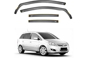 iSpeed Wind Deflectors For Vauxhall Zafira B 2005-2014 5 Door MPV 4pc Set - Keep Your Car Ventilated in Rain - Reduce Wind Turbulence - Tinted In-Channel Type