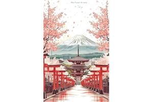 Mon carnet de notes A Tokyo: 100 pages lignées A5 - Décor du Japon - pour notes personnelles