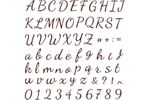 GEBETTER Fustelle Alfabeto Lettere Numeri Corsivo Stencil Cutting Dies Natale per Biglietti Auguri Decorazioni Fai da Te Scrapbooking Album