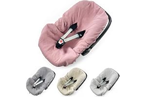 BABEES Fodera in 100% lino per ovetto, rivestimento estivo per ovetto, colore rosa