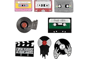 MOUNT KUMGANG MoK 8 Stück Metall Emaille Brosche Pins, Emaille Metall Anstecknadel, Emaille Anstecker Pins, Emaille Broschen Sets, für Kleidung, Taschen, Jacken Zubehör, DIY Handwerk, Dekor