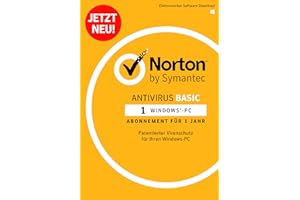 SYMANTEC Norton Antivirus Basic 2018 | 1 Gerät | 1 Jahr | PC | Download, Aktivierungscode per Post