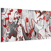 B&D XXL - Quadro Materico Handart 120x40 cm 1 Pezzo Stampa su Tela con