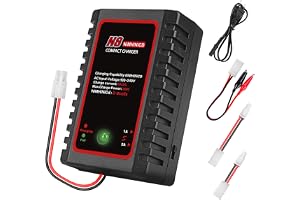 HTRC Nimh-laddare för NiMH/NiCD-batteri (2-8s), smart laddare för drönare, båt, bil och RC, med standardkontakt/Mini Tamiya