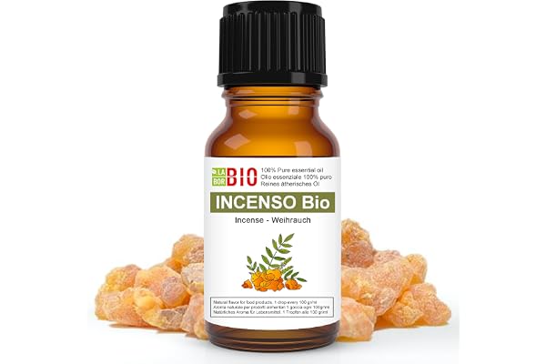 Encens Oliban Bio Huile Essentielle 100% Pure 5 ml - Aromatherapie Thérapeutique Alimentaire - Laborbio