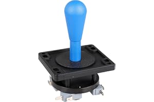 EG STARTS American Style Arcade Competition 2Pin Bat Joystick commutabile da 8 modi di funzionamento, maniglia ellittica, precisione 8-Way 0,187" (4,8 mm) Terminale (blu)