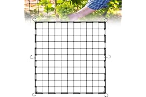 Coffee Life Plus Scrog Netz Pflanzennetz Grow Netz,(150x150cm) Elastic Trellis Netting with 6 Hooks,Elastic Net Trellis for Plant,Grow Tent Net,Indoor Plant Hydroponic Grow Room Elastic Mesh