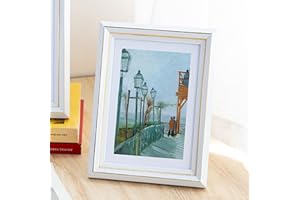 marysgift 6 X 8 White Photo Frames Freestanding Wall Mount Picture Photo Frame, White 8x6