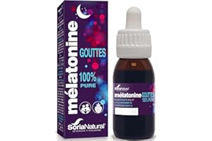 SORIANATURAL Melatonine Gouttes 100 Nuits - 50ml Pour Dormir profondement Rapidement - Sommeil Adulte et Melatonine Enfant - Alternative au Melatonine Spray et Gummies Sommeil Soria Natural