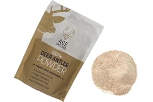 ACE ANTLERS Deer Antler Powder for Cats and Dogs - A supplement and food topper rich in protein, vitamins and minerals with anti-fatique and anti-inflammatory properties - 250mg