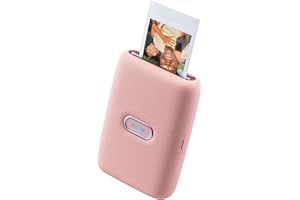 Fujifilm instax mini Link, Stampante Fotografica a Sviluppo Istantaneo per Smartphone, Connessione Bluetooth tra Stampante ed App Dedicata, Foto, Formato 62 x 46 mm, Blu (Dusky Pink)