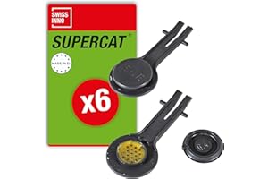 SWISSINNO Cebos de Repuesto para Trampa SuperCat - Cebo de Mantequilla de Maní, Seguro para Mascotas - 6X Cebos