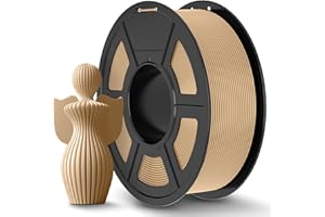 ‎JAYO JAYO PLA+ Filament 1.75 mm, Tough PLA Plus 3D Printer Filament, Dimensional Accuracy +/- 0.02 mm, Neatly Wound Filament, 1.1 kg Spool (2.42 lbs), PLA+ Wood Colour
