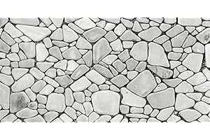 MIRRORANG 120x61cm Fond d'aquarium en Pierre Blanche Fond de réservoir de Poissons Rocheux Fond de Terrarium de Roche Fond de Vinyle Durable