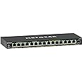 NETGEAR 16-Port PoE Gigabit Ethernet Plus Switch (GS316EP) - Managed, with 15 x PoE+ @ 180W, 1 x 1G SFP Port, Desktop or Wall Mount