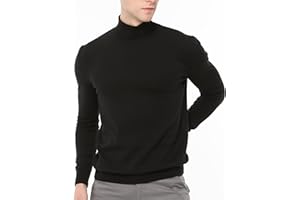 Xact Mens Roll Neck Jumper - 100% Cotton - Long Sleeved